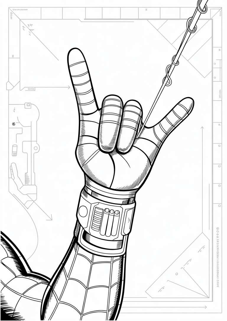 Spiderman Hand Gesture
