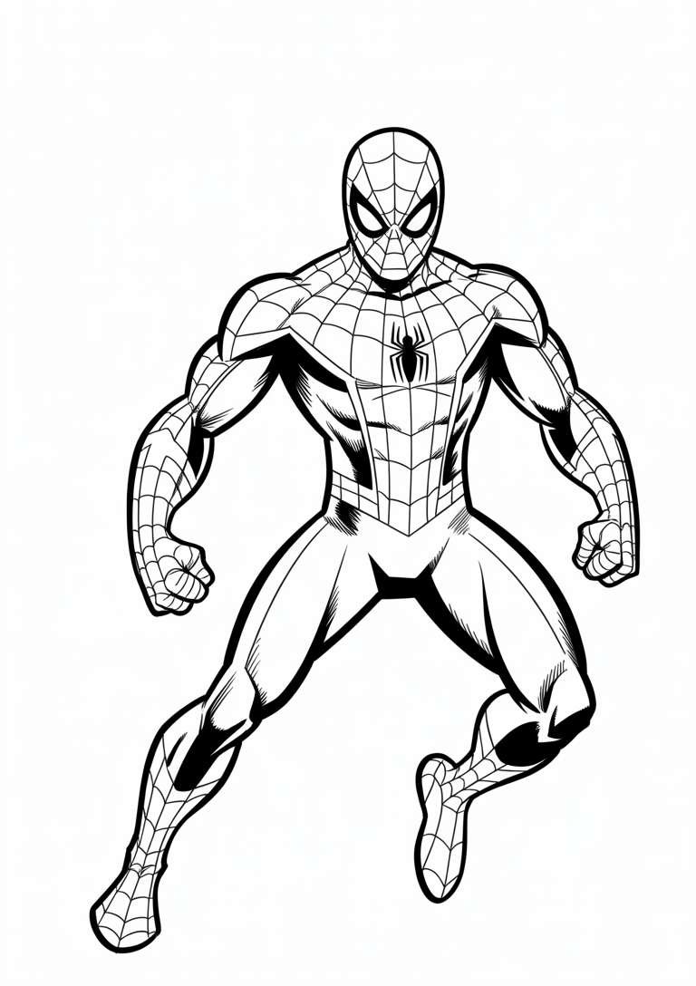 Spiderman Strength Pose