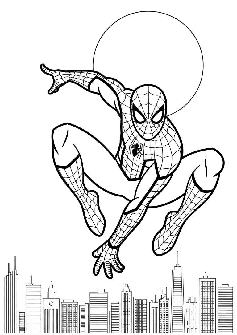 Spiderman in Moonlight