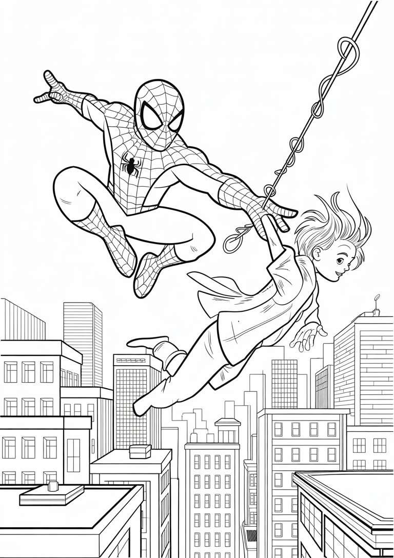 Spiderman Saving Person
