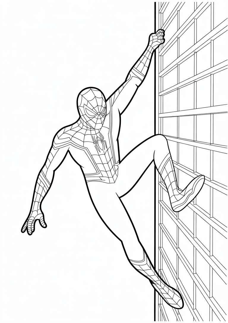 Spiderman Wall Climbing