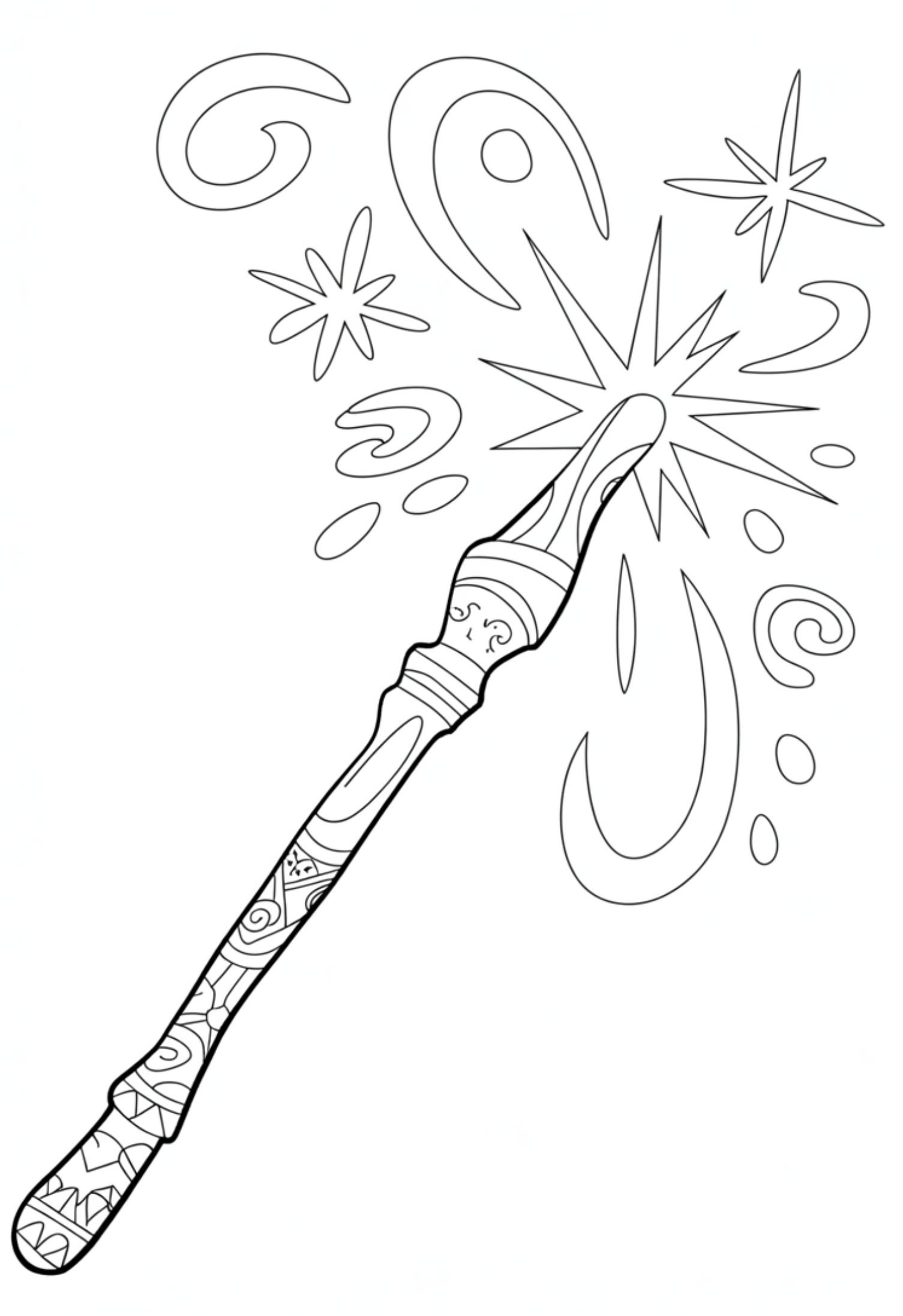 Magical Wand with Sparkles