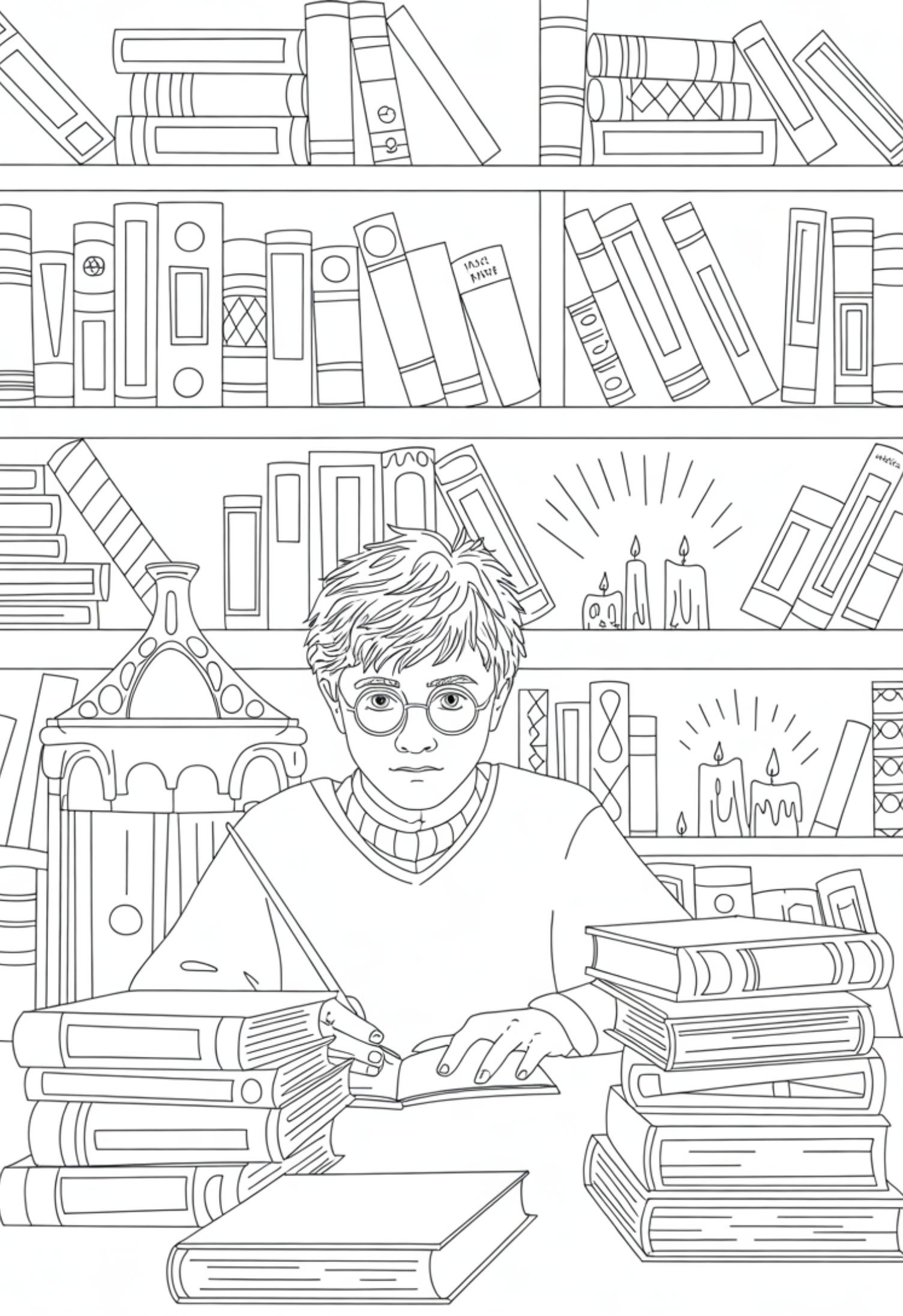 Wizard in His Library