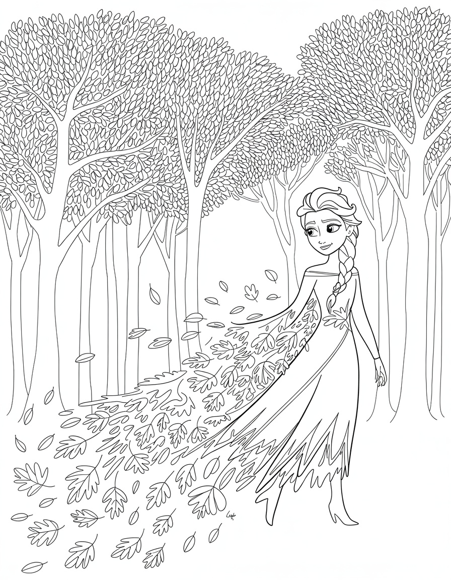 Elsa Autumn Leaves Frozen