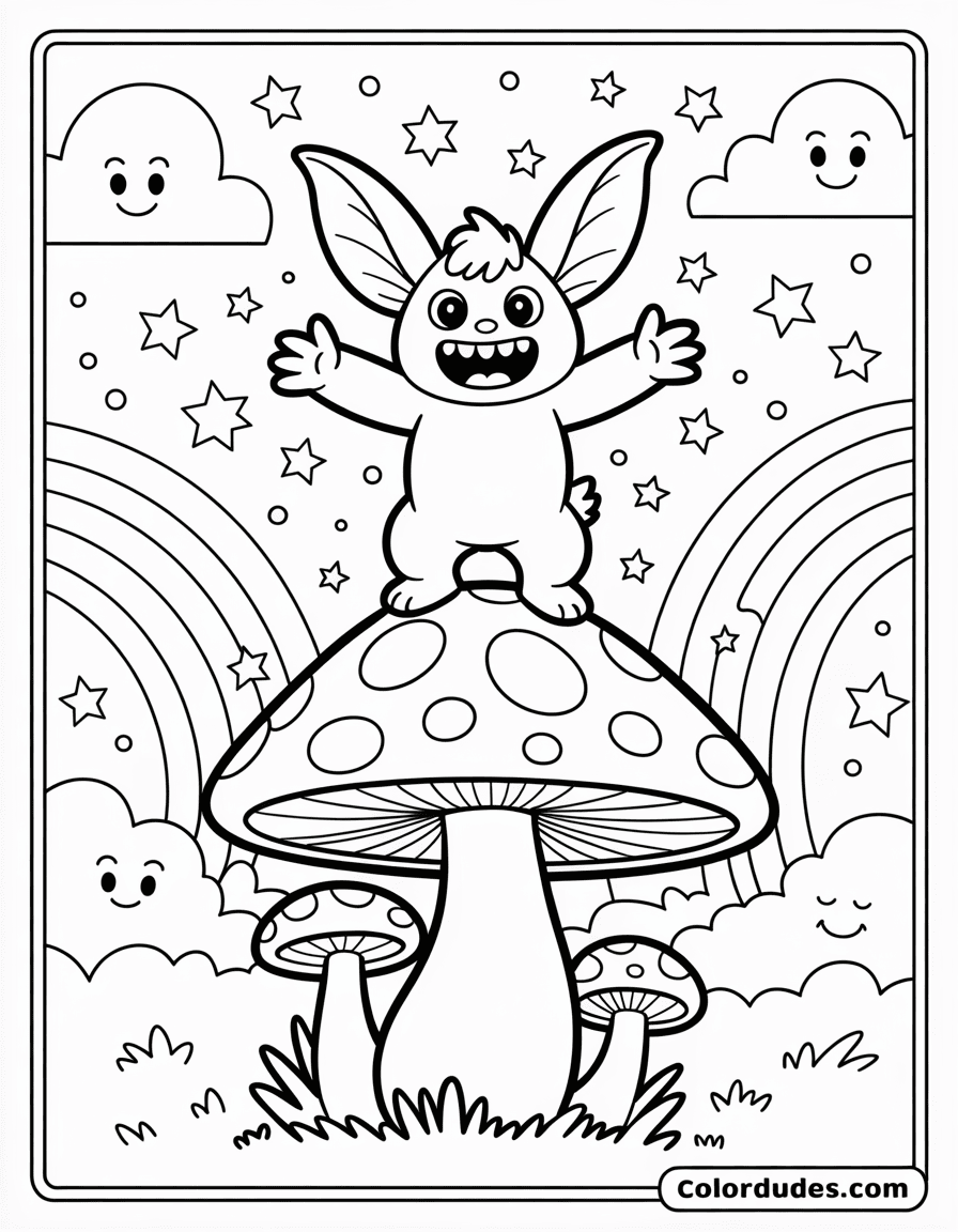 Labubu Giant Mushroom Top