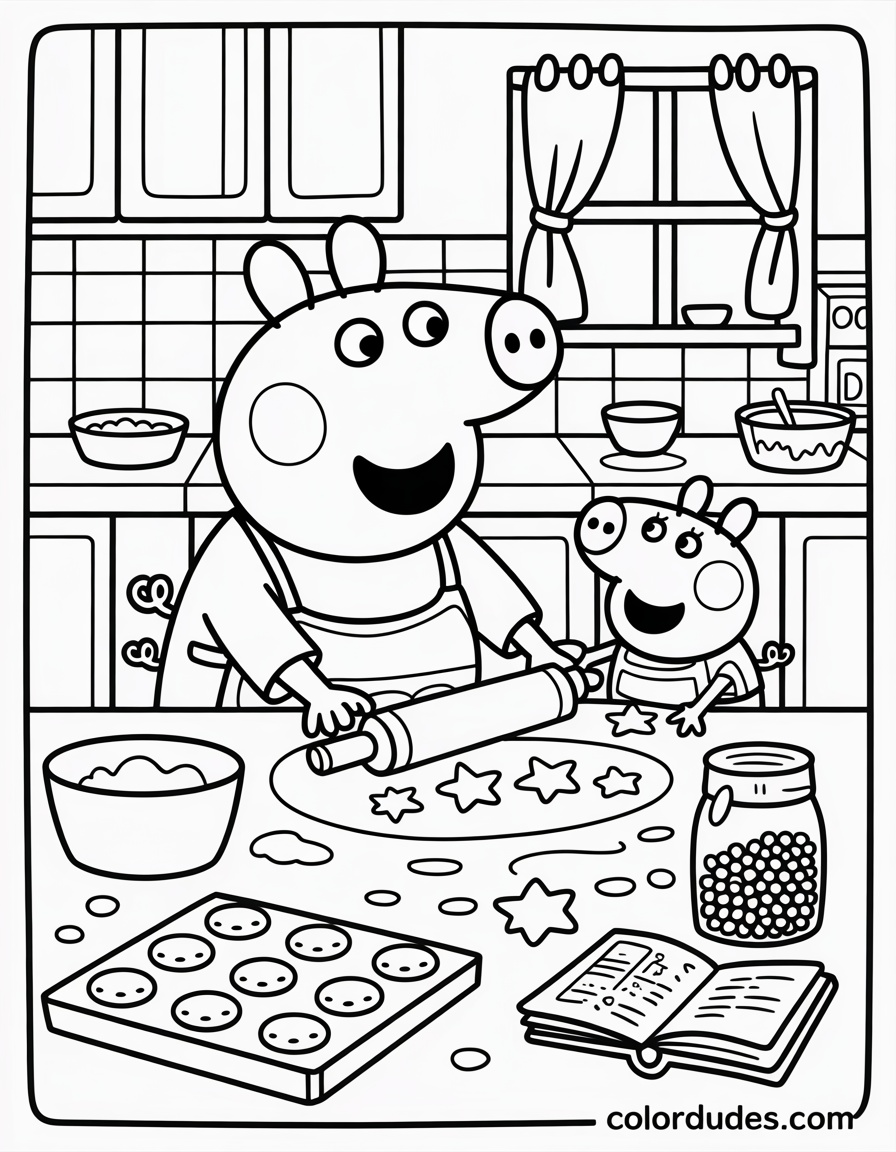 Peppa Baking Cookies