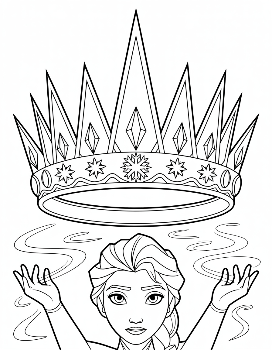 Elsa Ice Crown Close Up