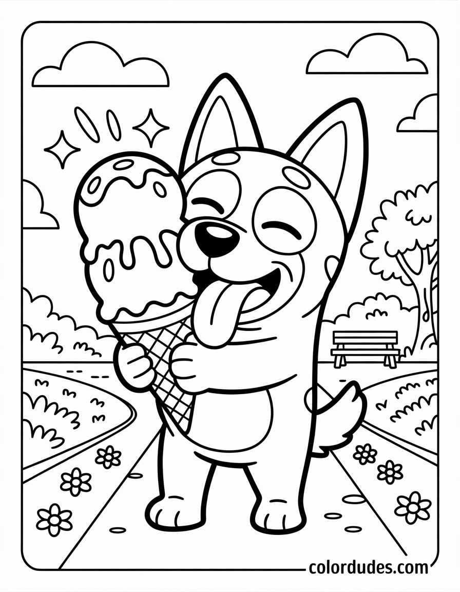 Bluey Ice Cream Day