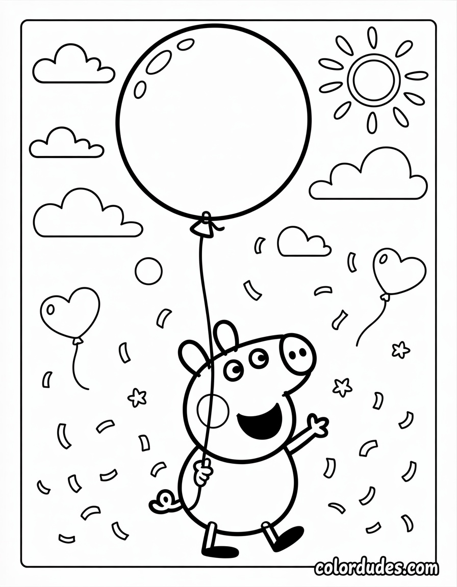 Peppa Pig and Balloon