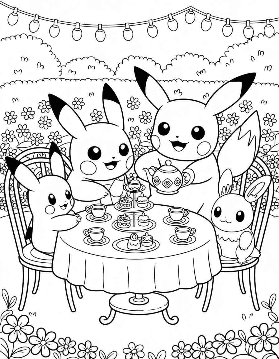 Pikachu Tea Party