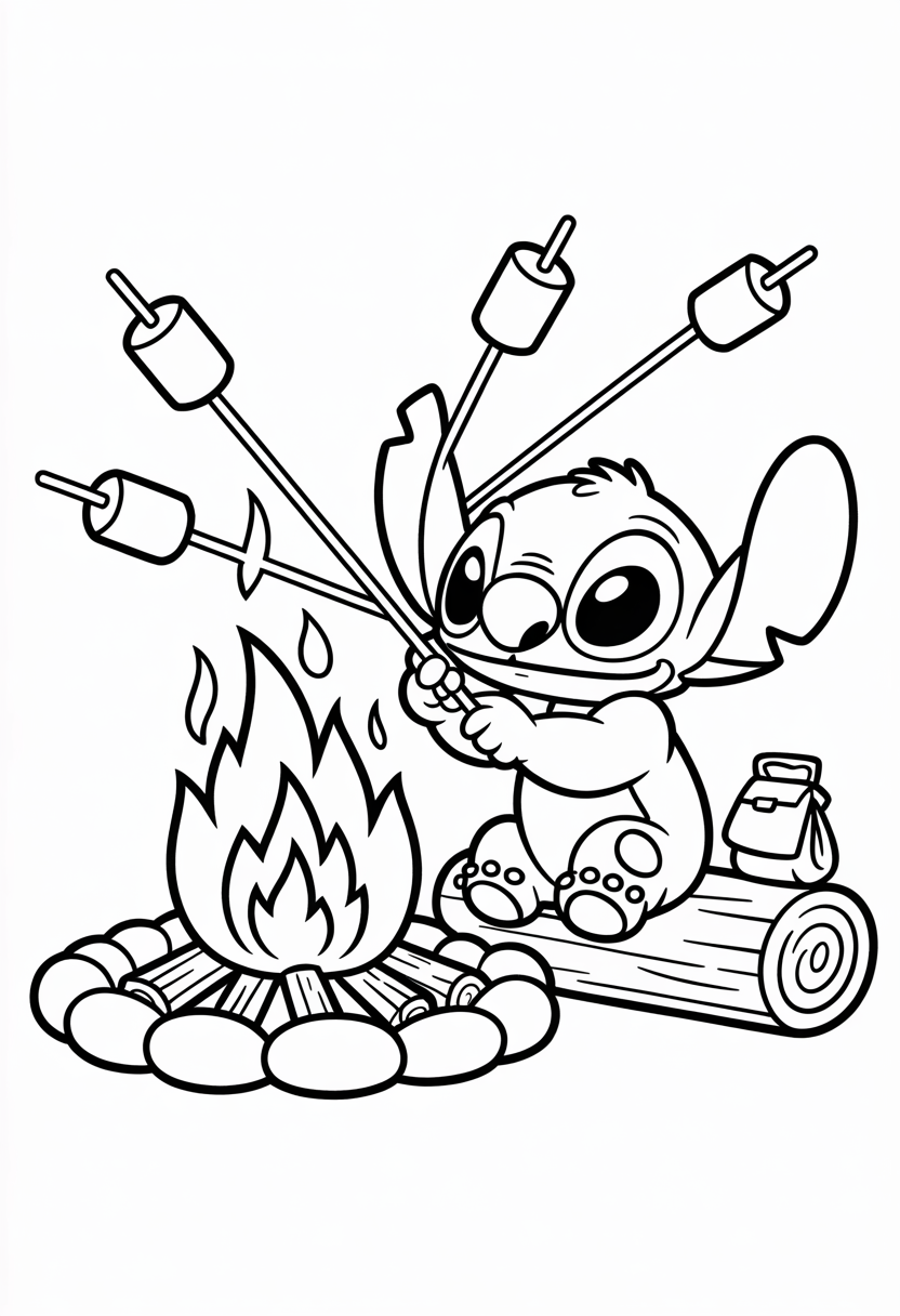 Stitch Campfire Marshmallows