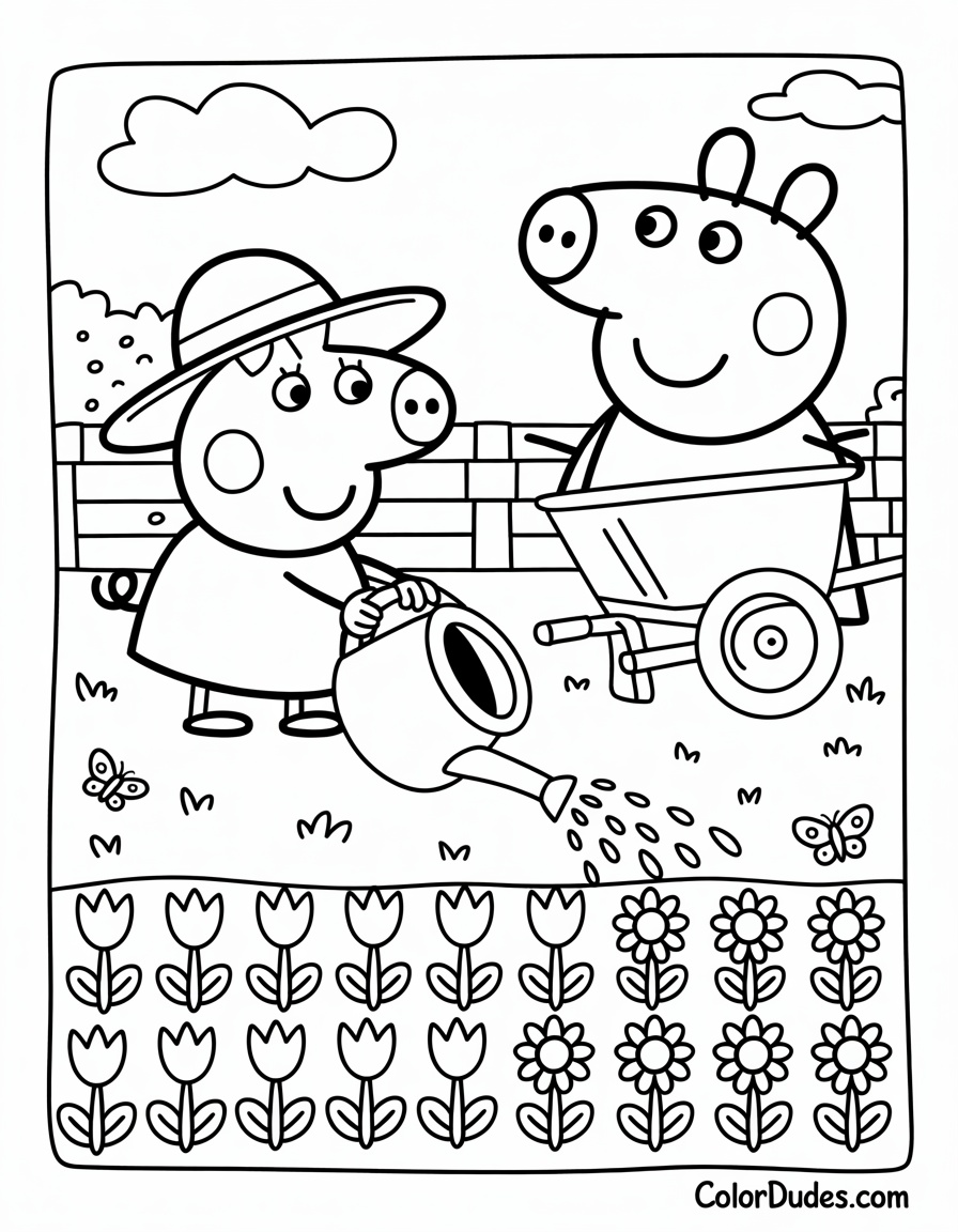 Peppa Grows a Garden