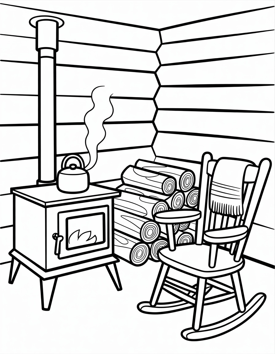 Cabin Corner by the Stove