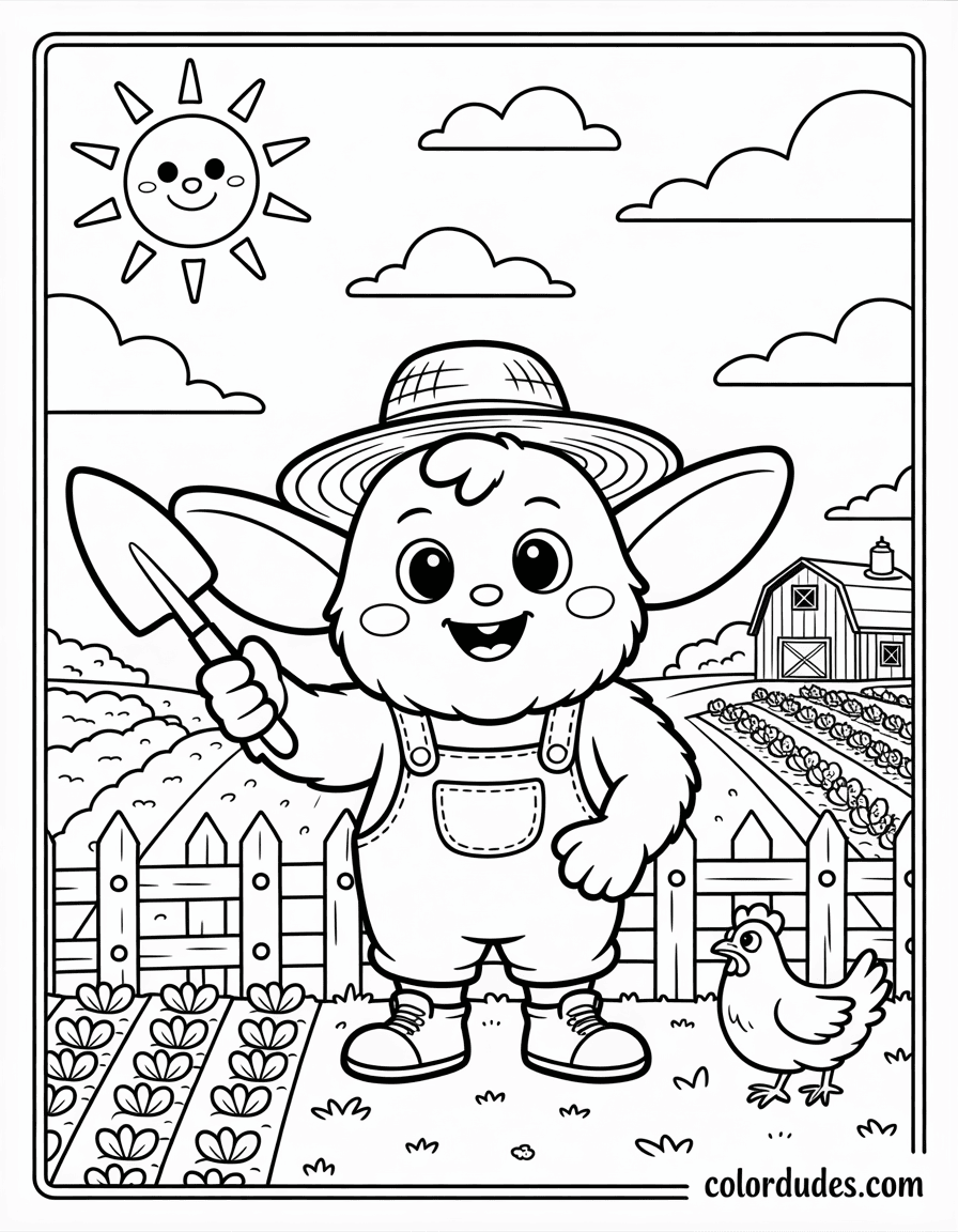 Labubu Overalls Farmer