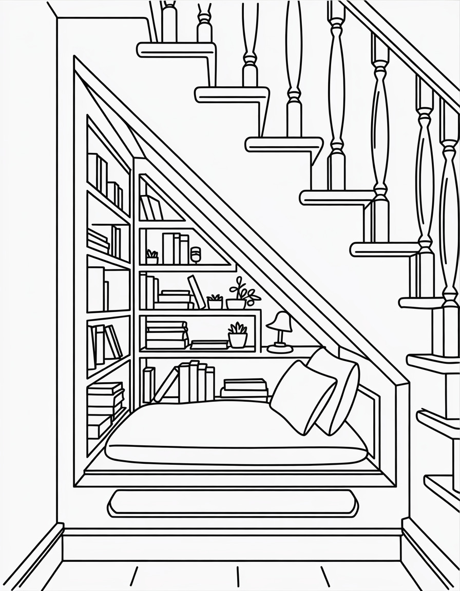 Under the Stairs Nook