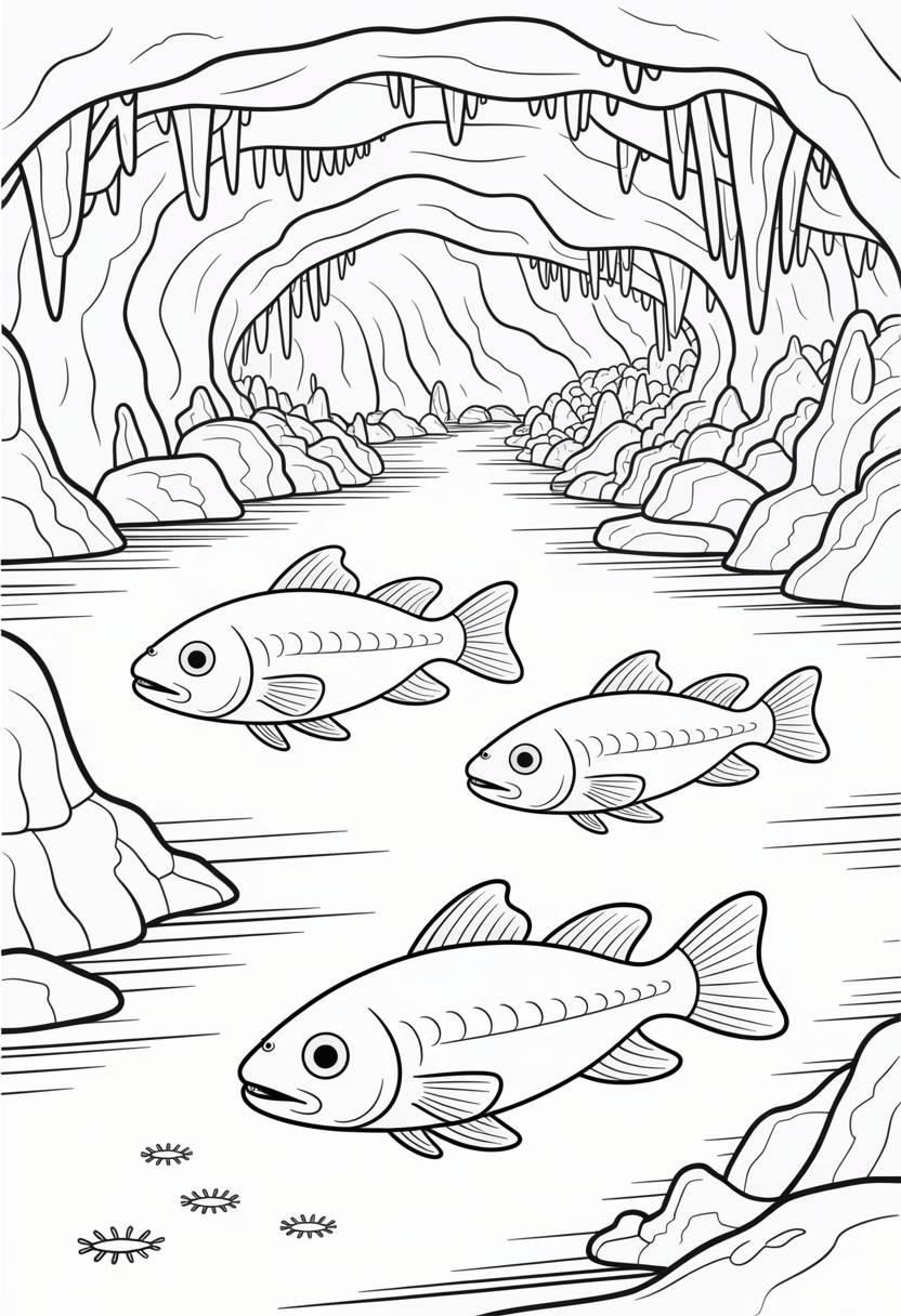 Underwater Cave Fish