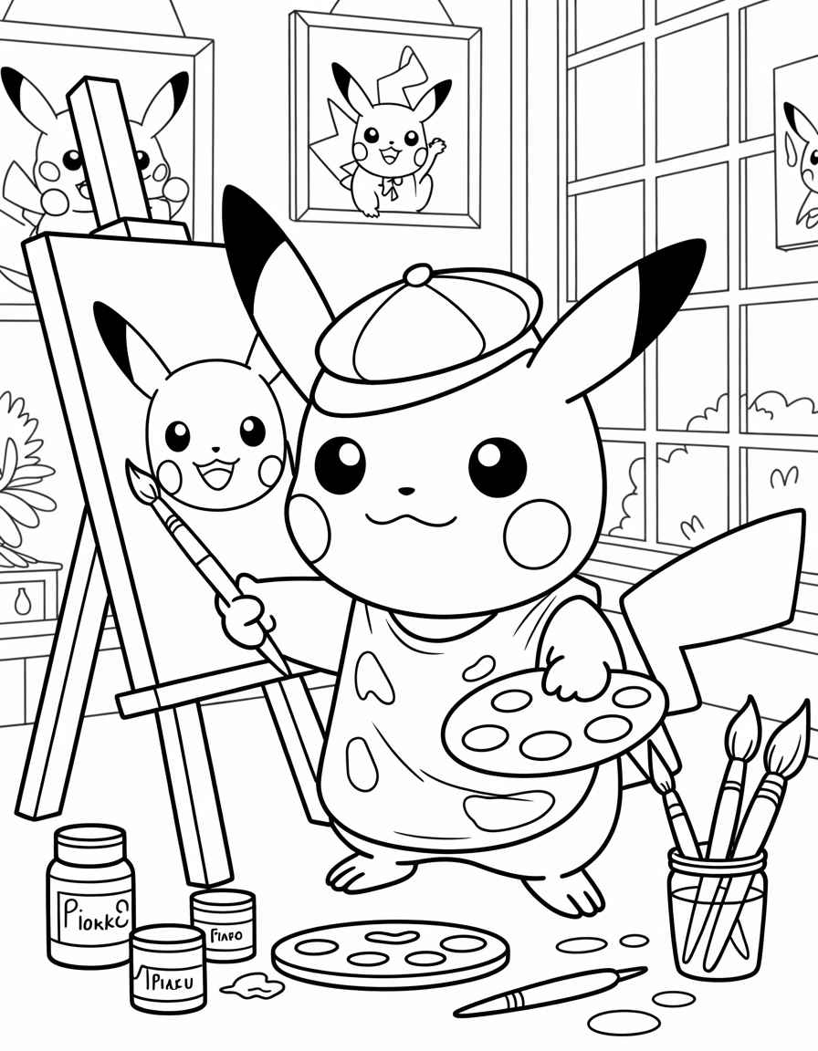 Pikachu Painter and Artist