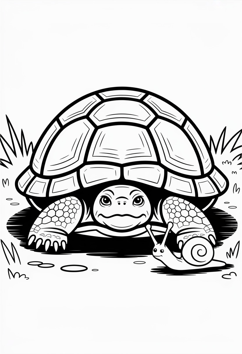 Turtle Hidden in Shell