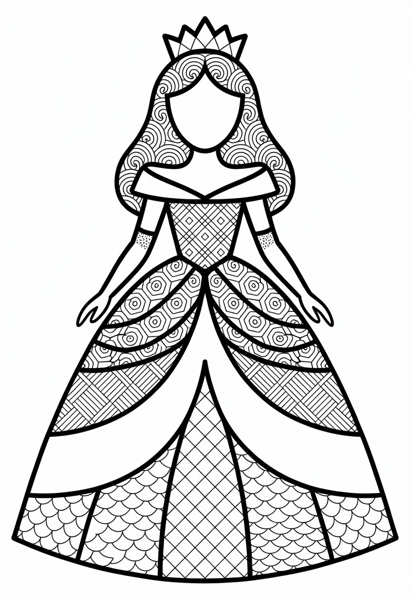 Zentangle Gown