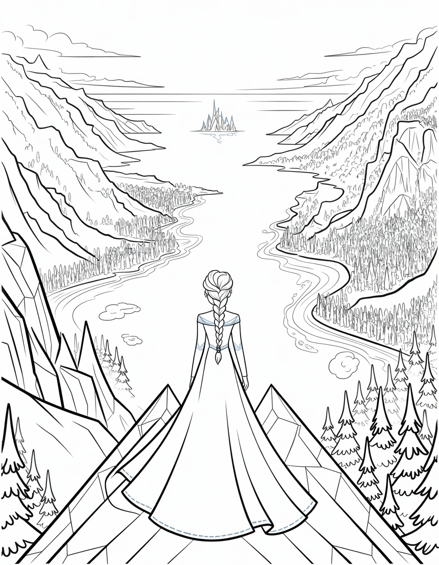 Elsa Atop the Ice Palace