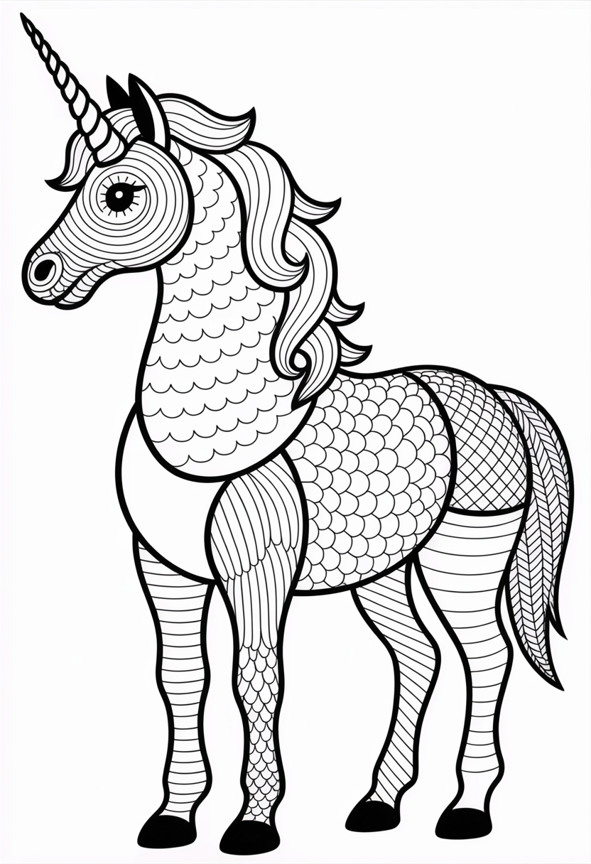 Zentangle Unicorn