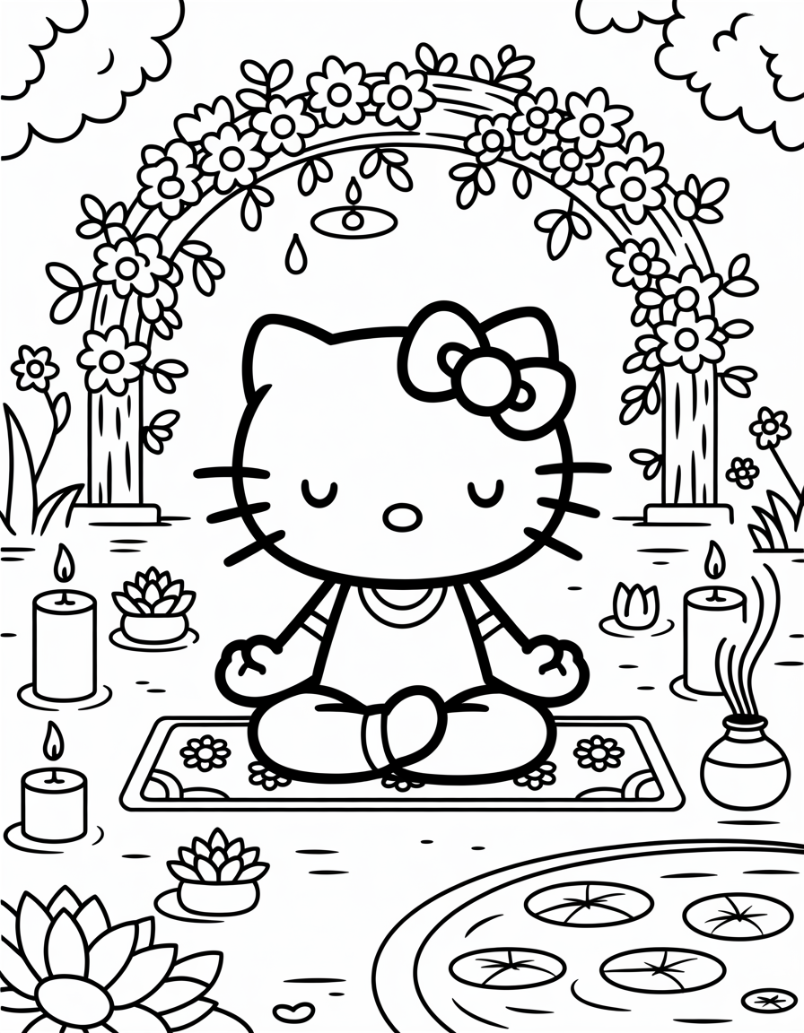 Hello Kitty Yoga