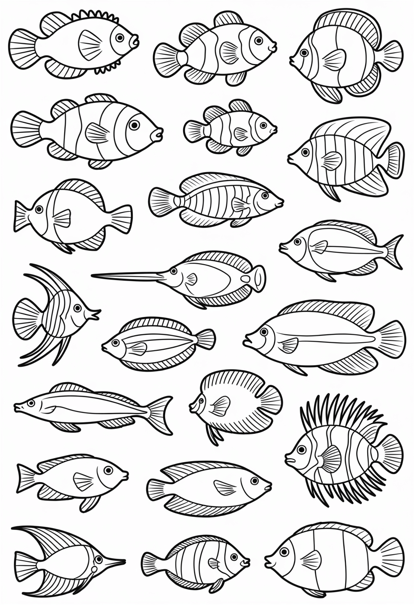 Tropical Fish Pattern Page