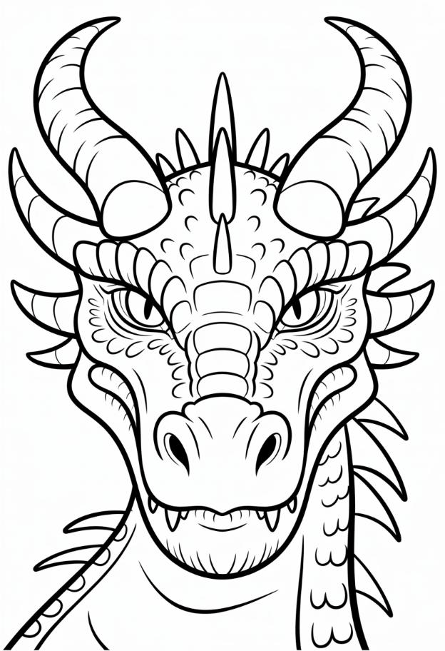 Dragon Portrait Close-Up