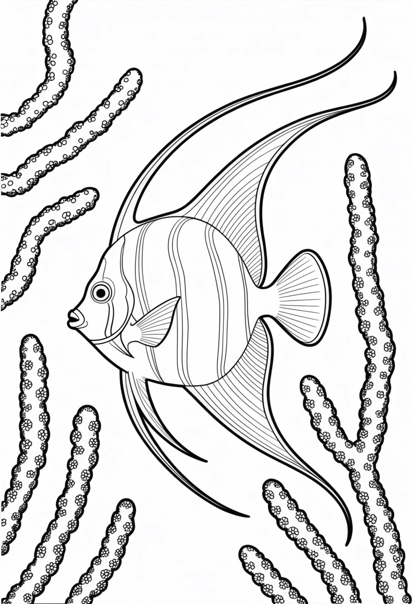 Fish Among Coral Branches