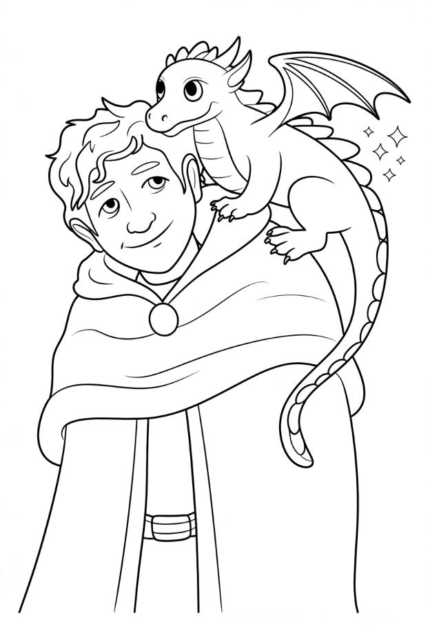 Tiny Dragon on a Shoulder