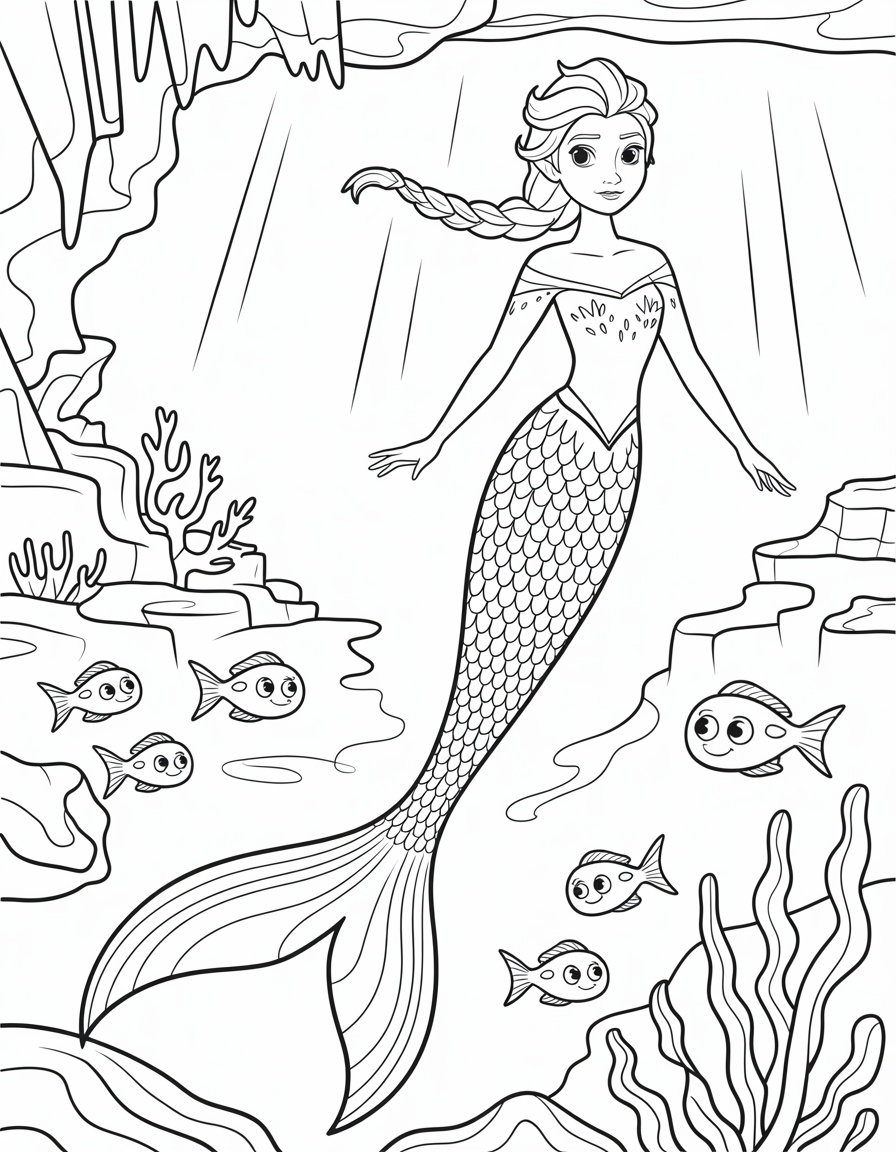 Elsa Mermaid Fantasy