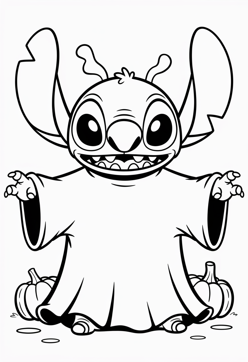 Stitch Halloween Ghost