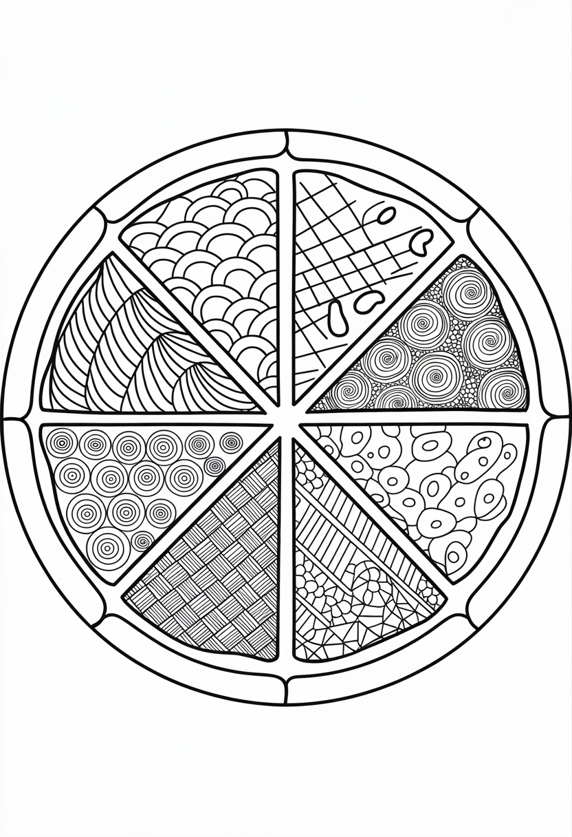 Zentangle Pizza