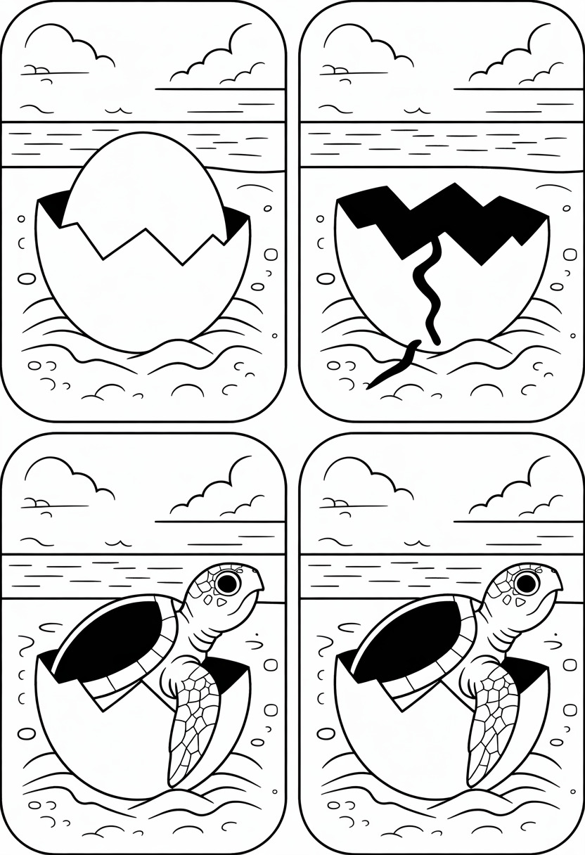 Turtle Hatching Sequence