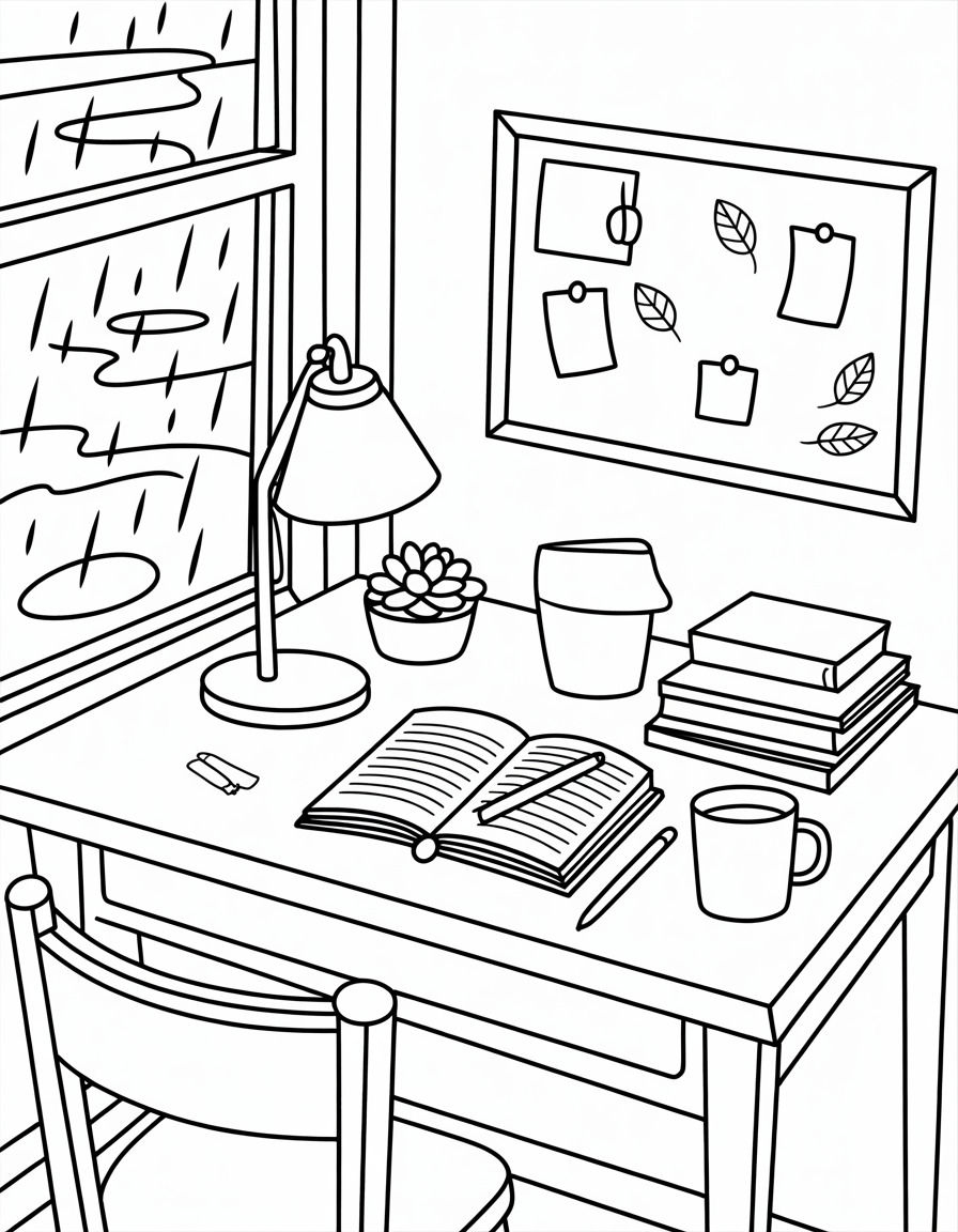 Rainy Day Desk Corner