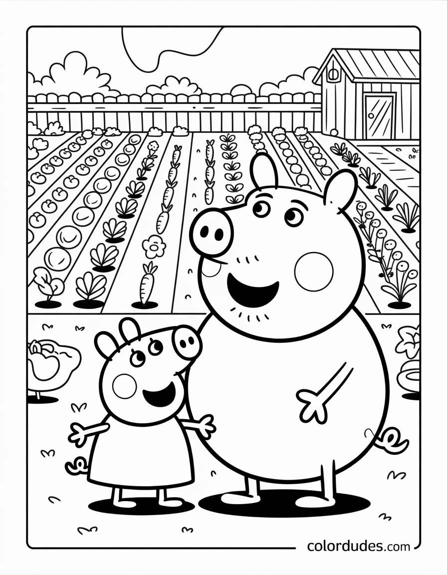 Grandpa Pig and Peppa