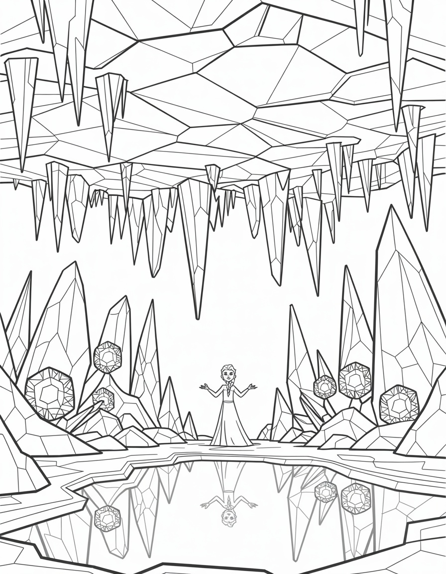 Elsa Underwater Ice Cave