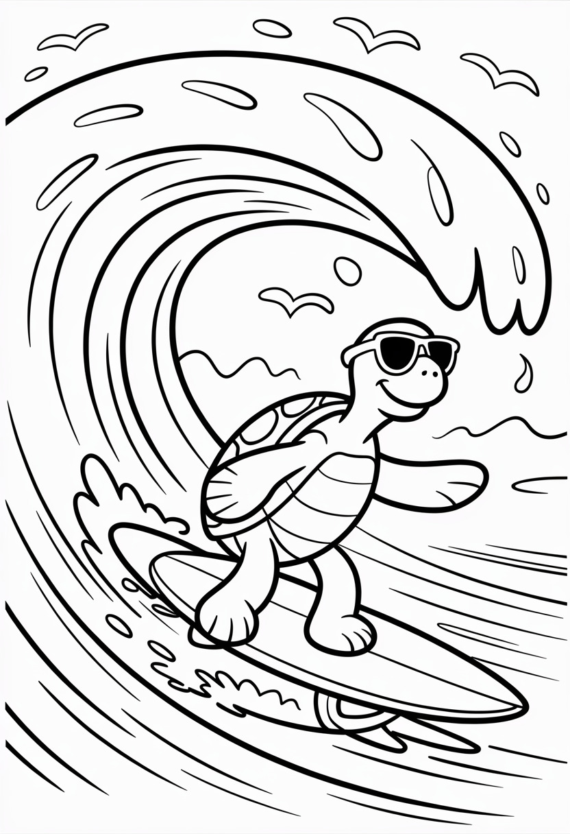 Turtle Wave Surfing