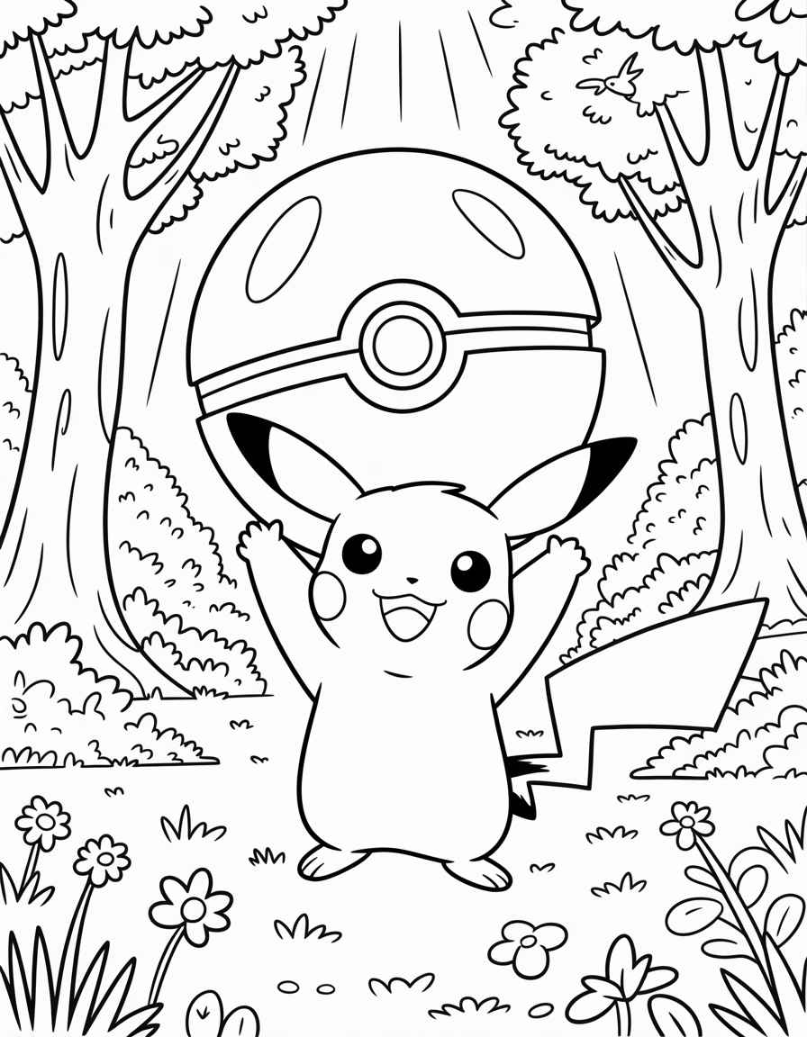 Pikachu with Pokéball