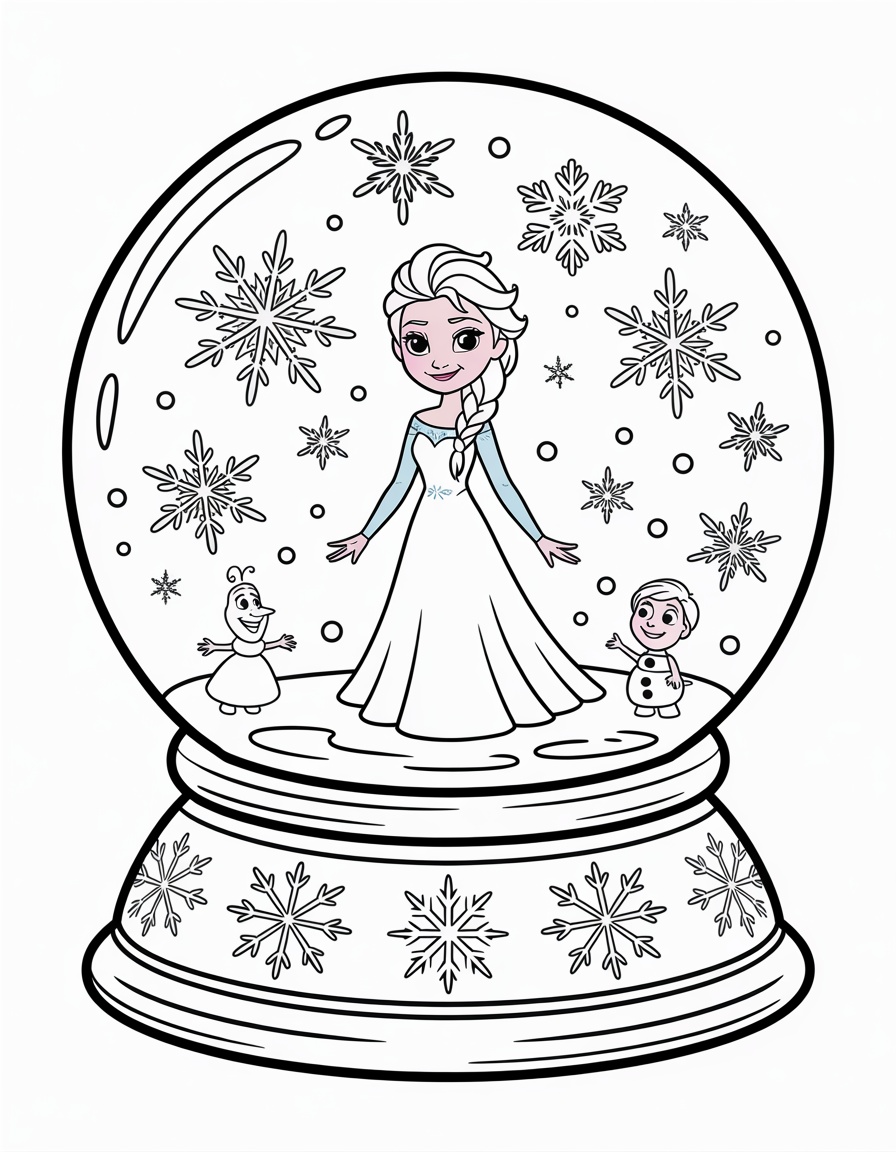 Elsa Snow Globe
