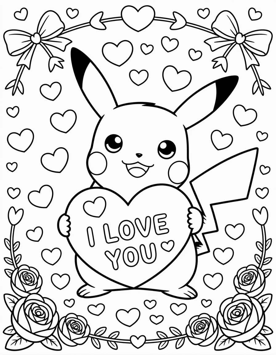 Pikachu Valentine's Day