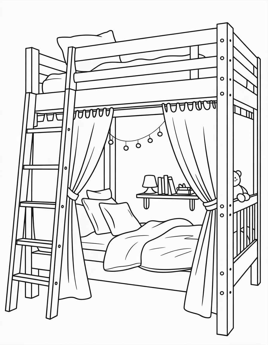 Loft Bed Cozy Corner