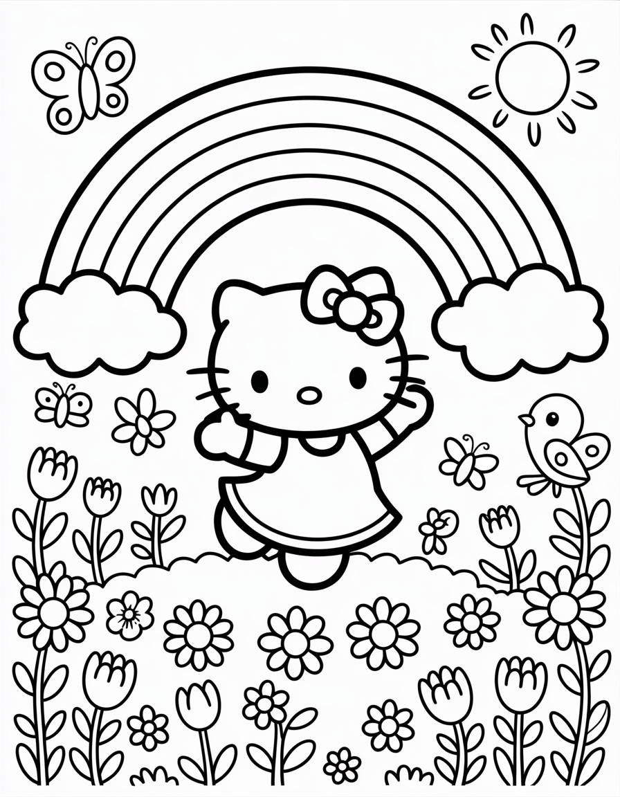 Hello Kitty Under the Rainbow