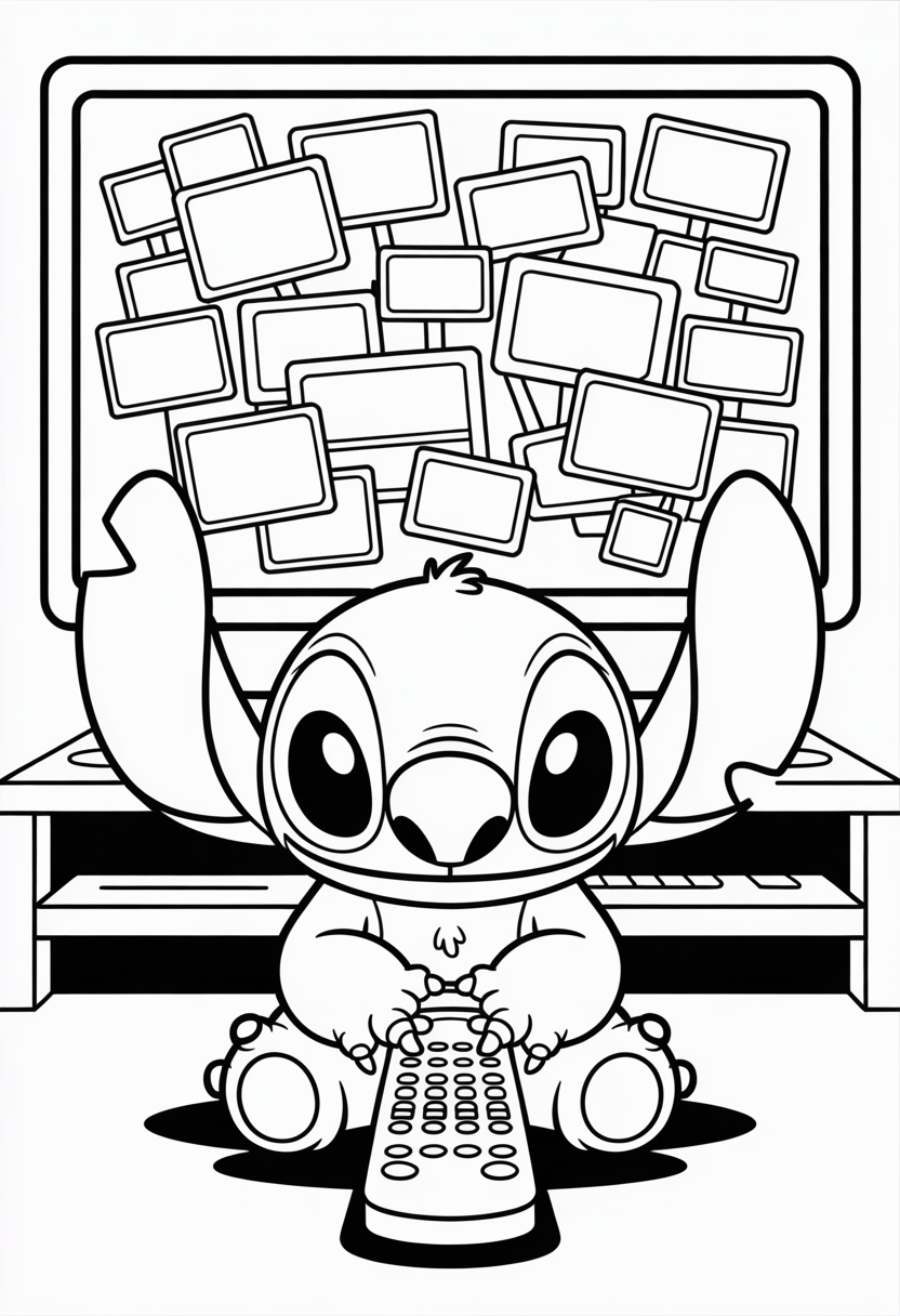 Stitch TV Remote Chaos