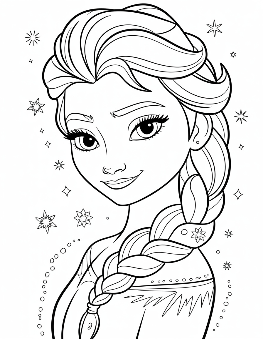 Elsa Hair Braid Detail