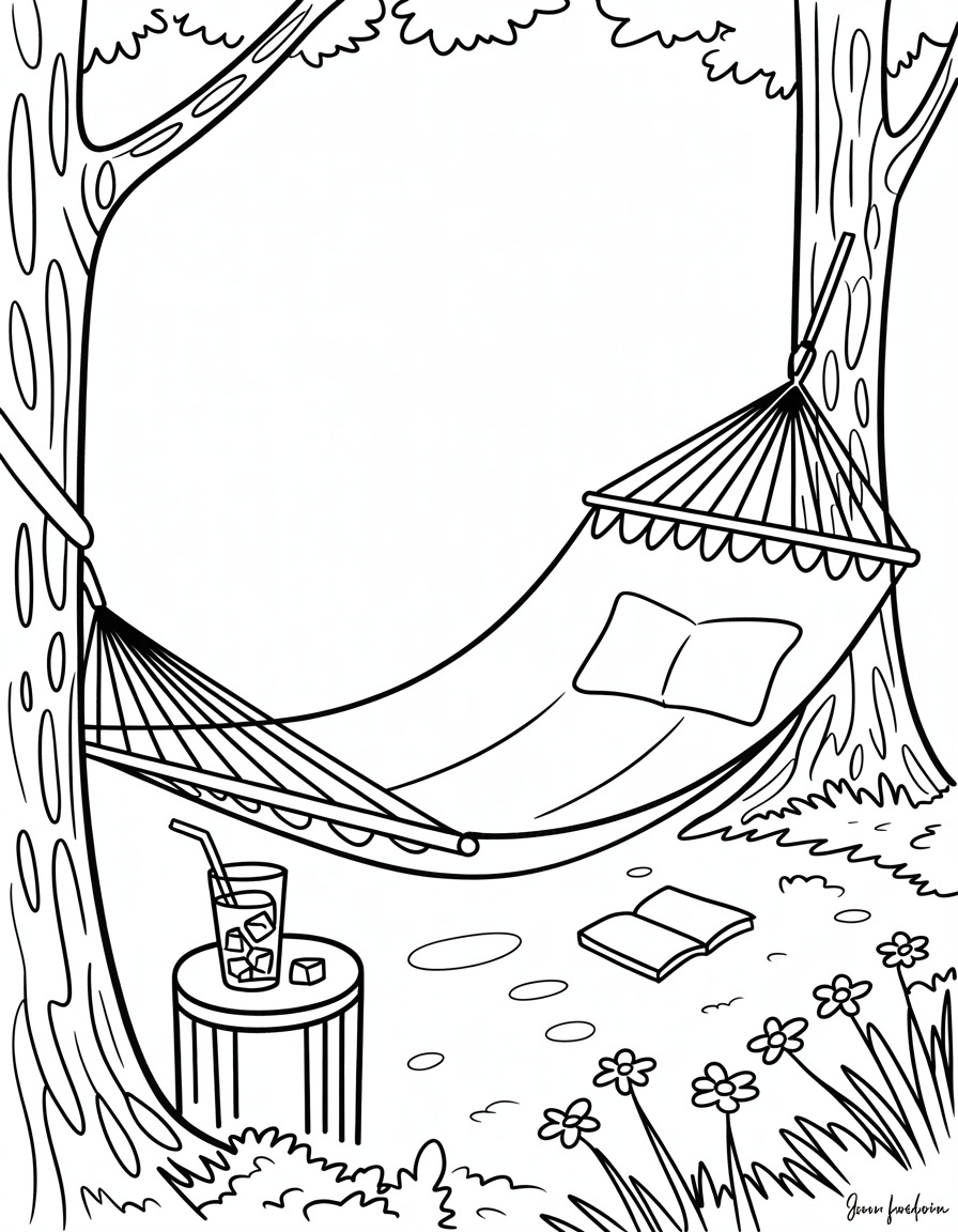 Hammock Between Trees