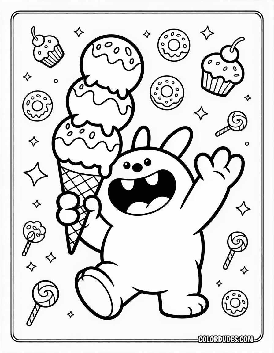 Labubu Ice Cream Lover