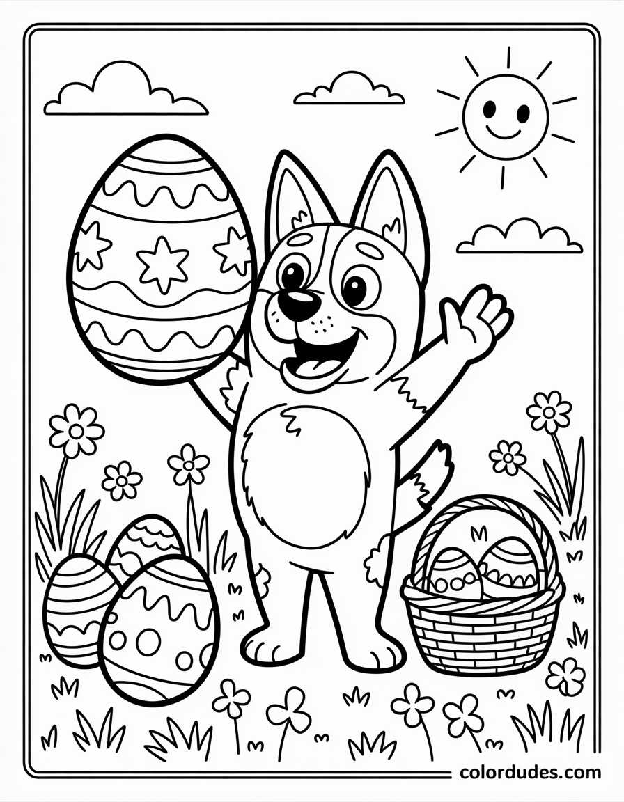 Bluey Easter Egg Hunt