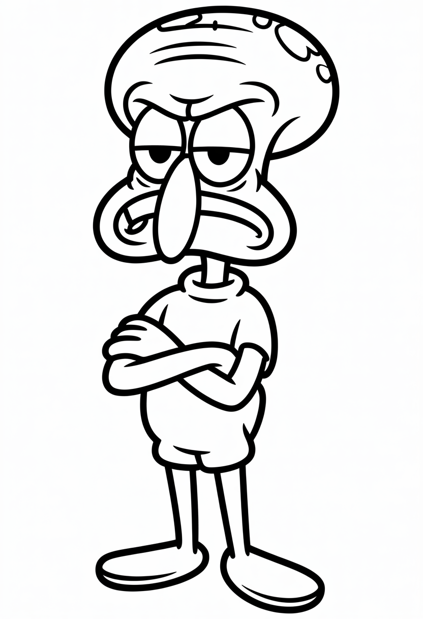 Squidward Portrait
