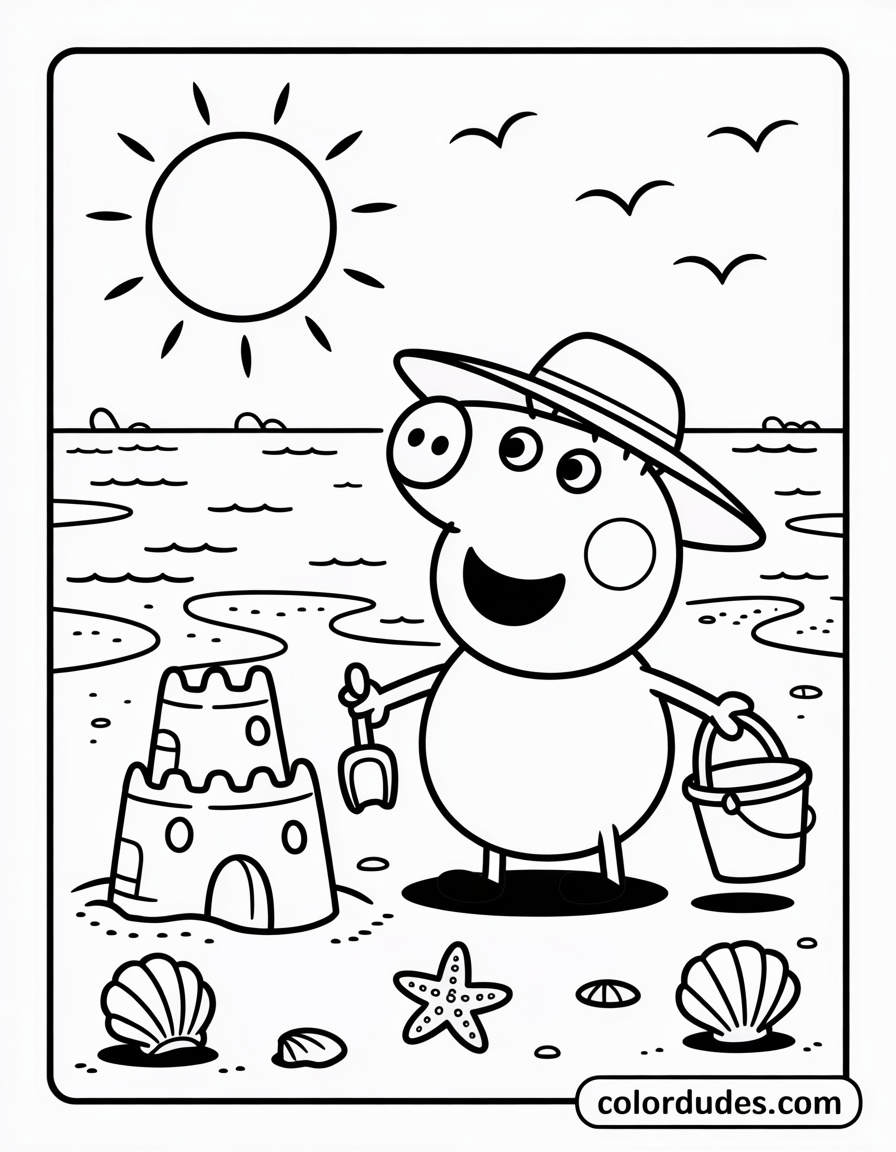 Peppa at the Beach